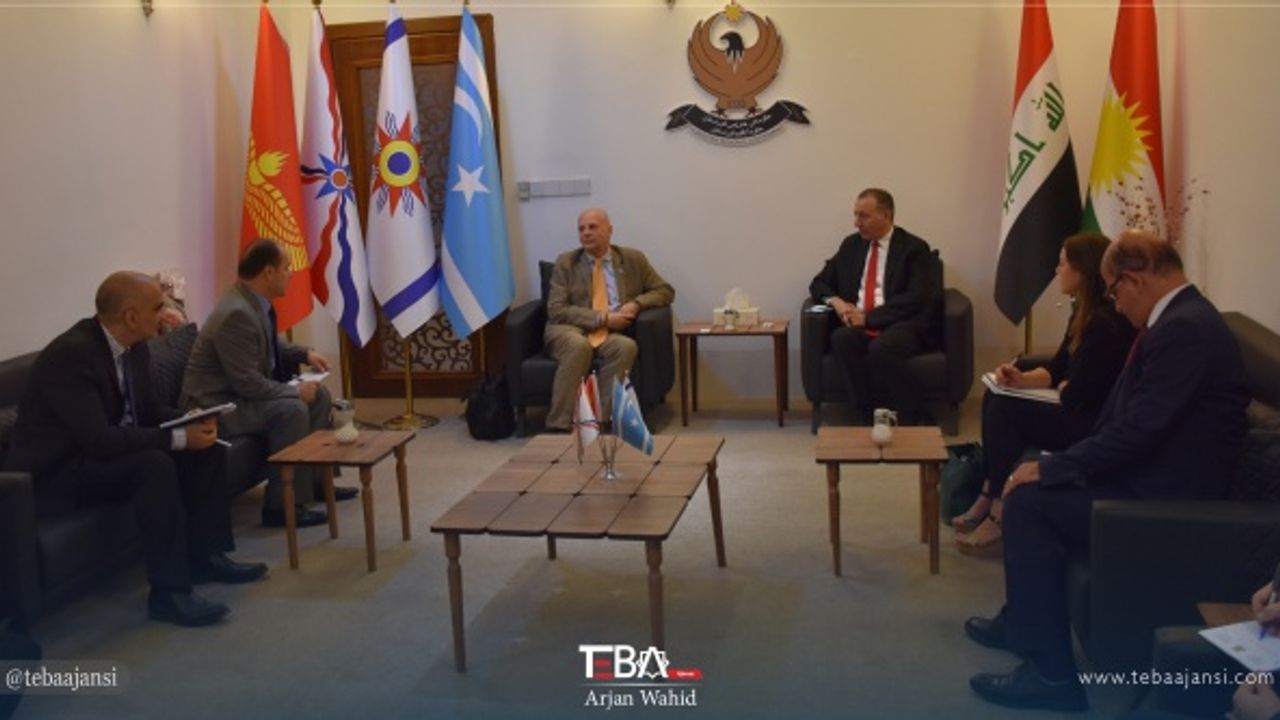 UNAMİ'den bir heyet IKBY Oluşumlardan Sorumlu Bölge Bakanı'nı ziyaret etti