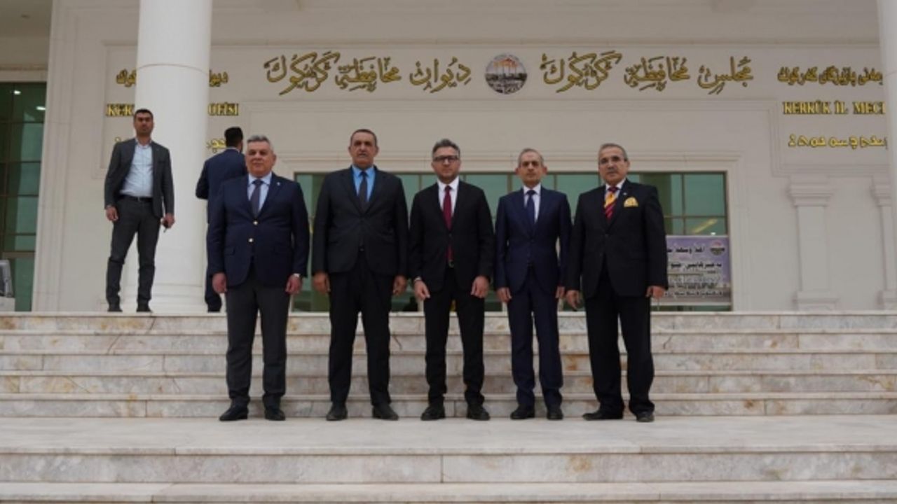 Kerkük Valisi Cuburi ile Selçuk Üniversitesi Rektörü Aksoy görüştü