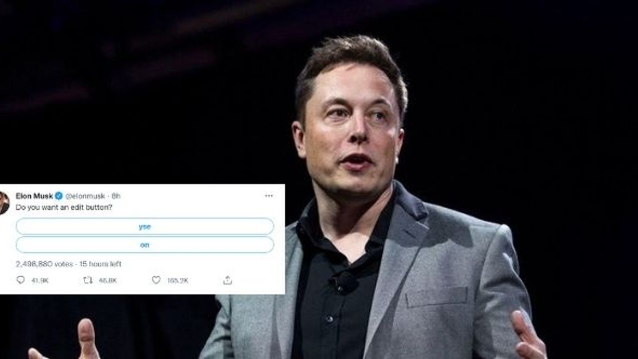 Musk'tan Twitter'da "düzenleme" anketi