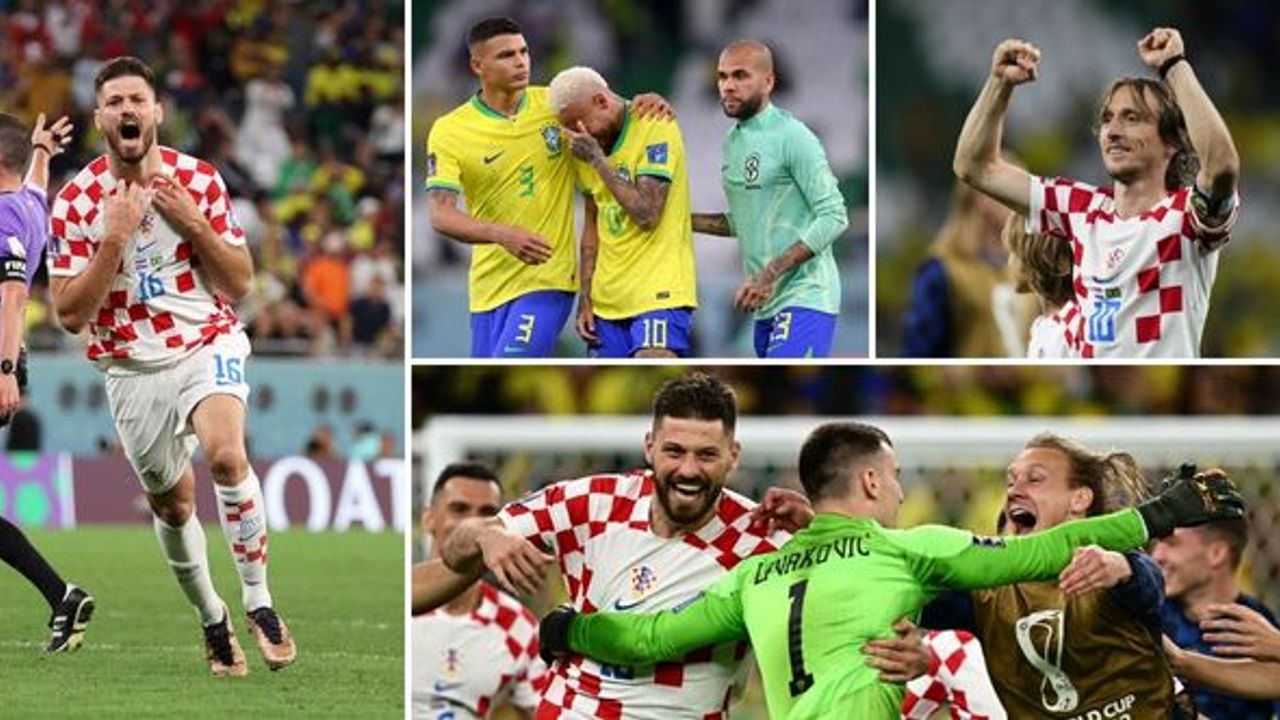 Brezilya son finalist Hırvatistan karşısında yıkıldı