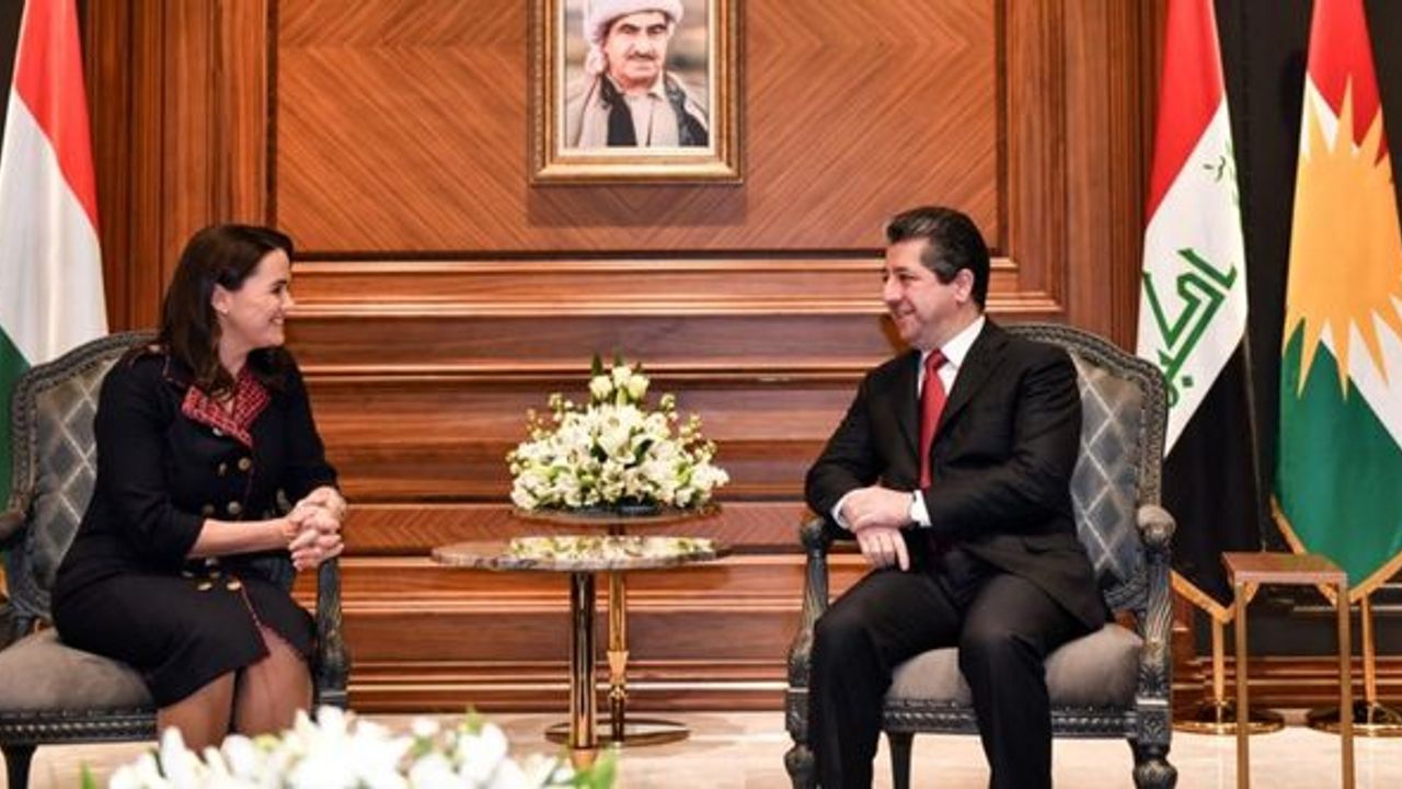 Mesrur Barzani ile Macaristan Cumhurbaşkanı Novak görüştü