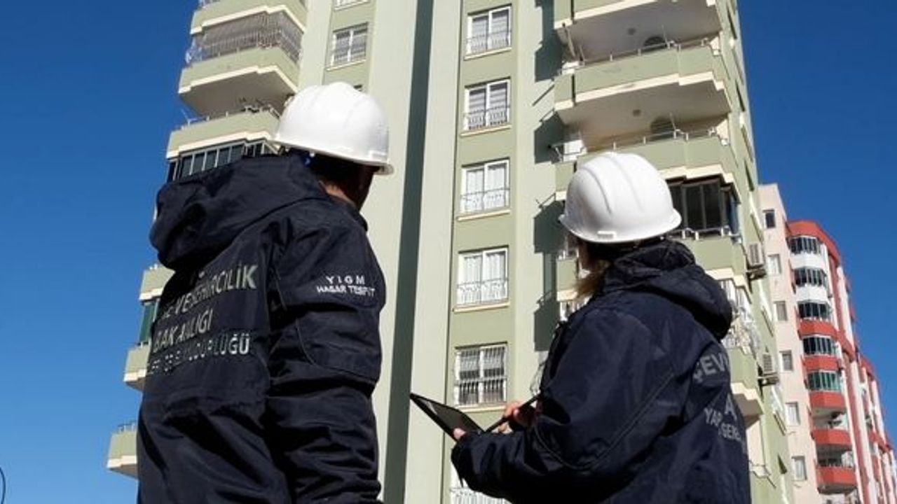 Deprem bölgelerindeki 830 bin 783 binada hasar tespit çalışması tamamlandı