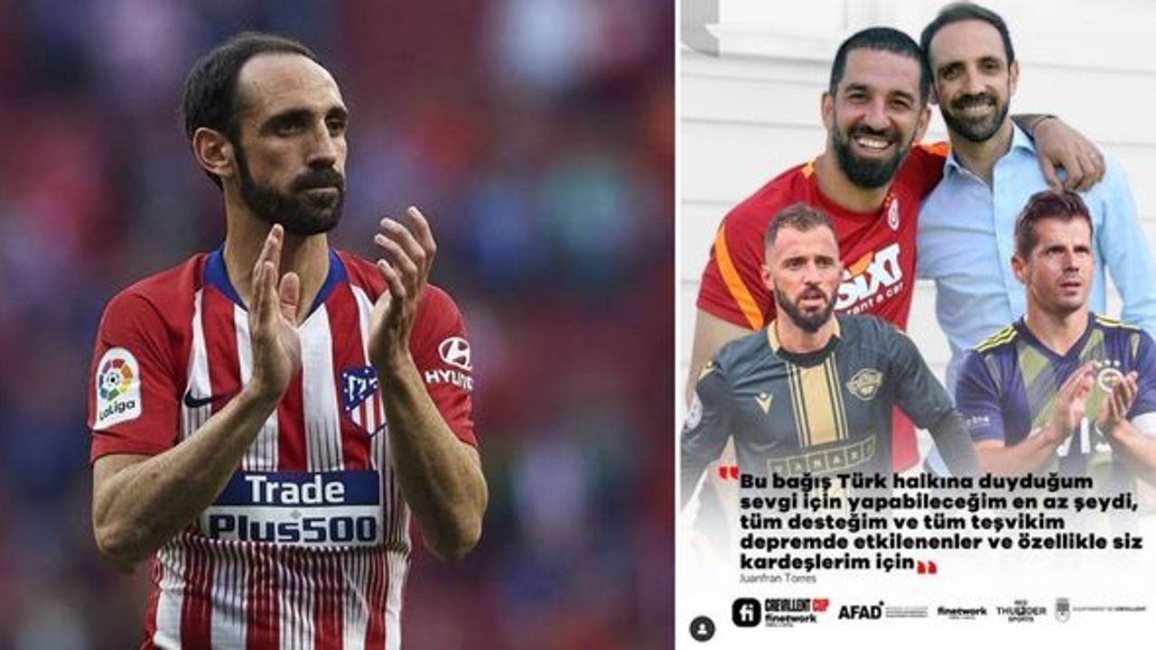 Juanfran, depremzedeler için yardım turnuvası düzenleyecek