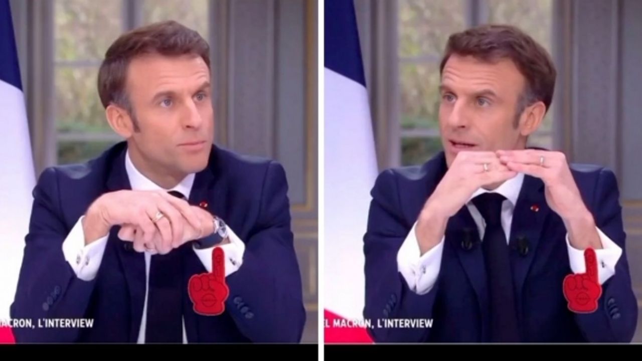 Fransa Macron'u konuşuyor-Lüks saati gizlice çıkardı