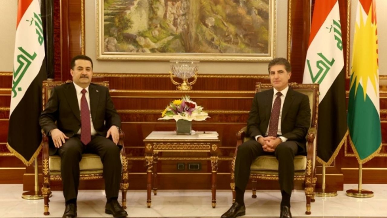 Sudani ile Neçirvan Barzani bir araya geldi