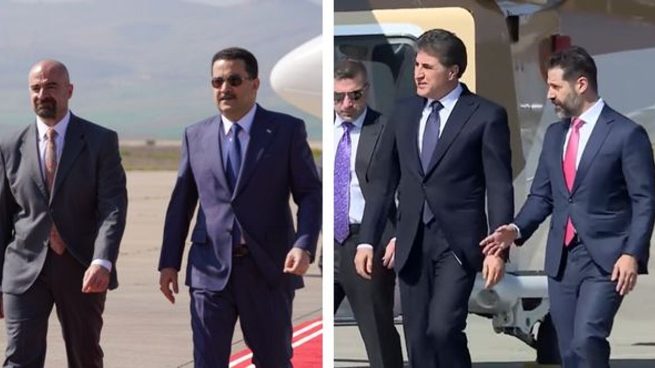 Sudani ile Neçirvan Barzani Süleymaniye'ye gitti