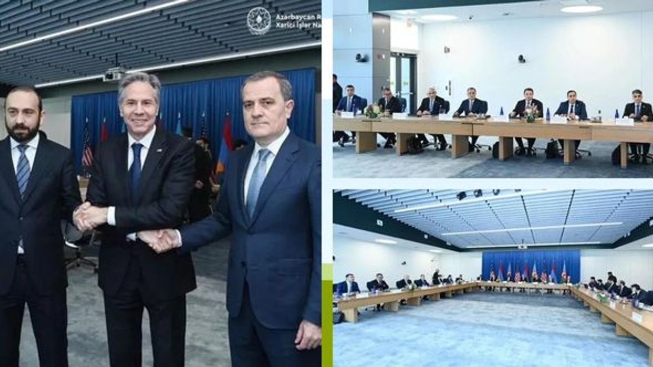 Azerbaycan ve Ermenistan Dışişleri Bakanları ABD'de bir araya geldi