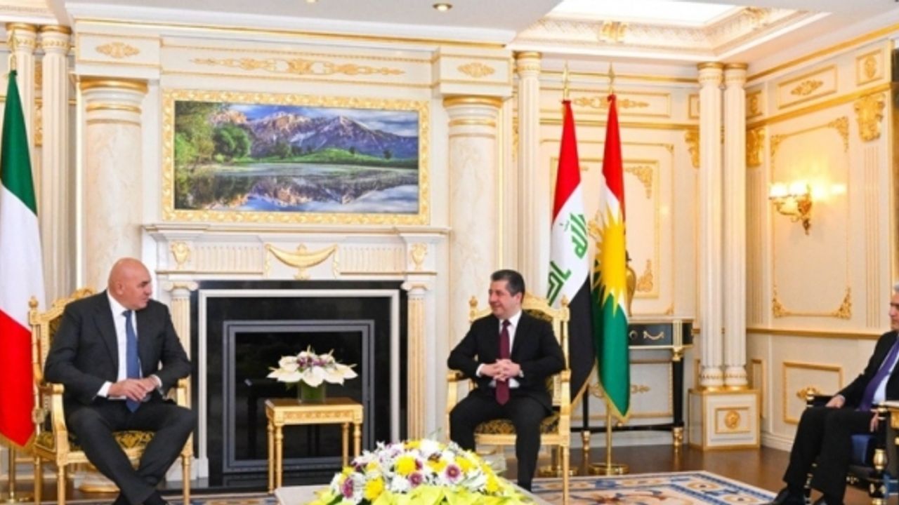 Barzani ile İtalya Savunma Bakanı görüştü