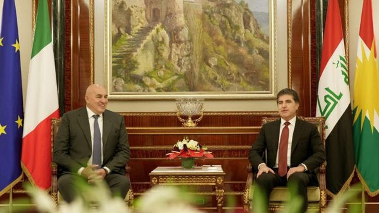Neçirvan Barzani, İtalya Savunma Bakanı Crosetto ile görüştü