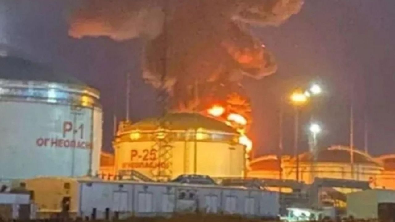 Rusya'da bir İHA saldırısı daha: Bu kez petrol tesisi...