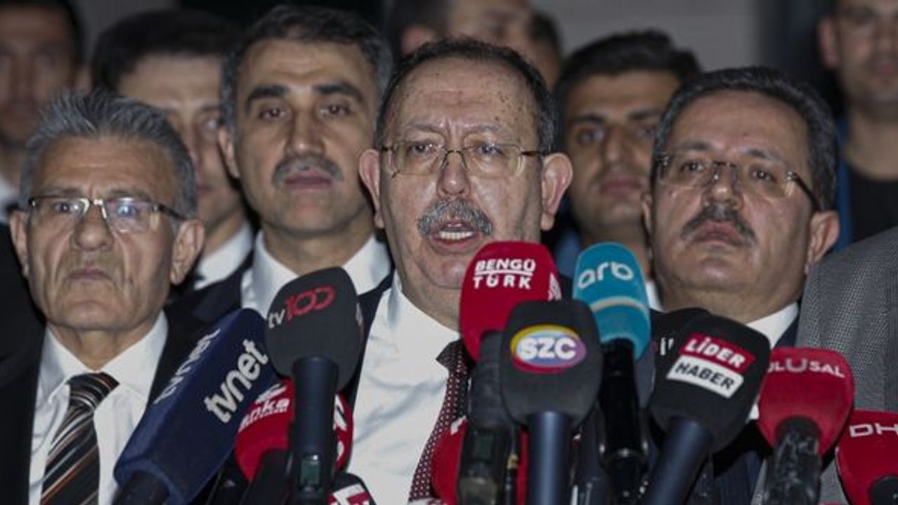 YSK Başkanı Yener son durumu açıkladı