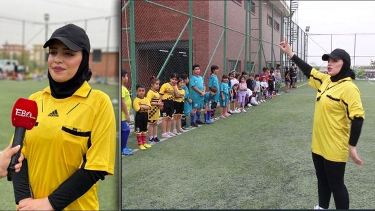 Kerkük’te kadın hakem babasının izinden ilerliyor