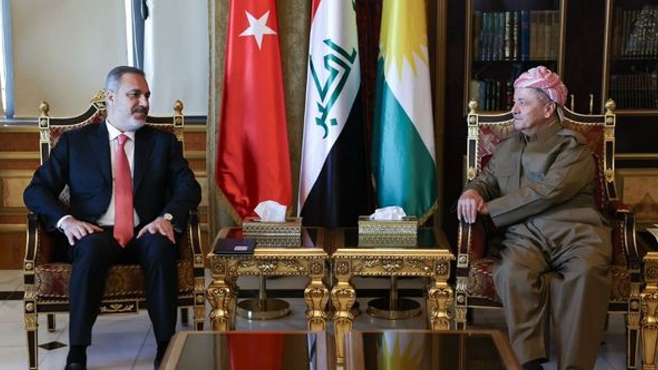 Bakan Fidan, KDP Başkanı Barzani ile görüştü