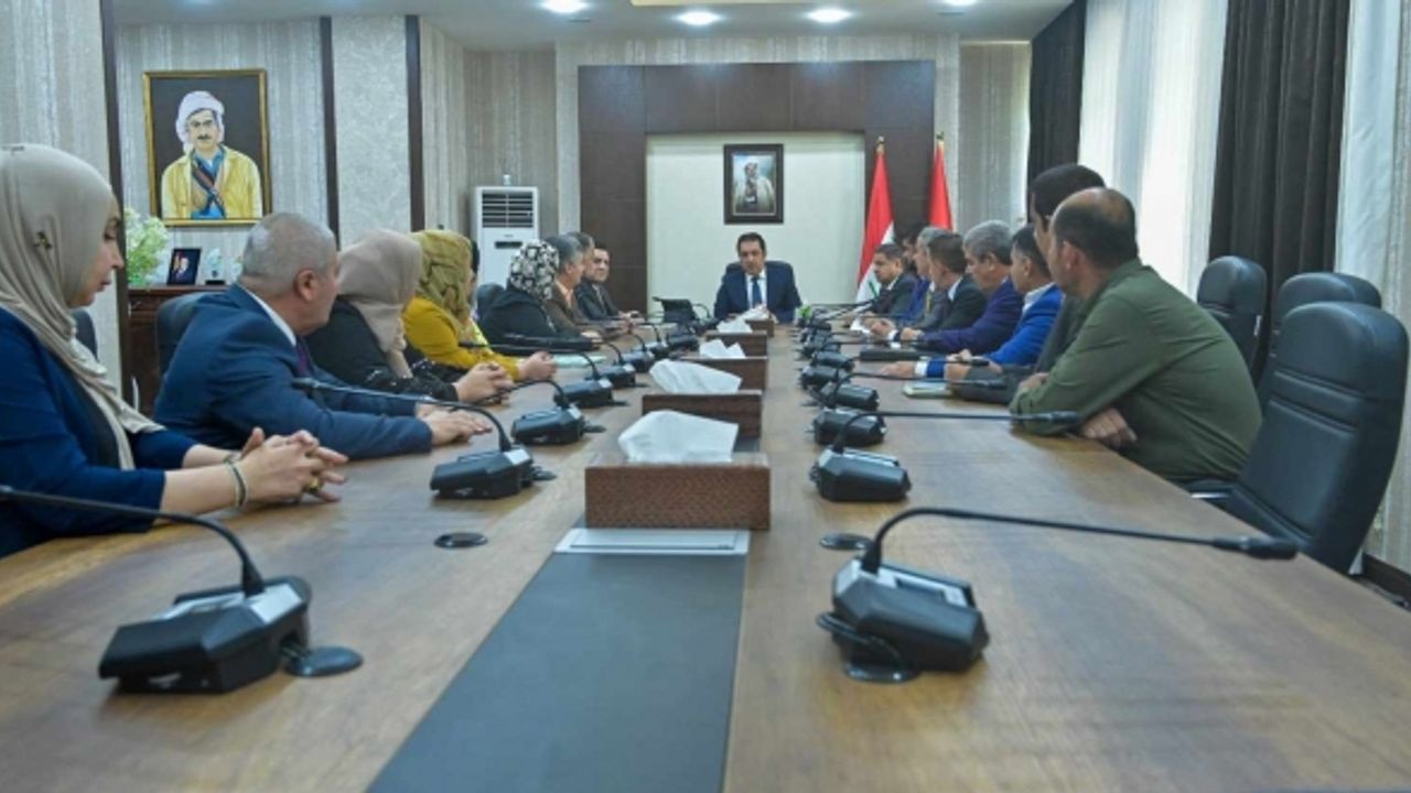 IKBY Eğitim Bakanı, Türkmen okullarındaki müdürler ile bir araya geldi