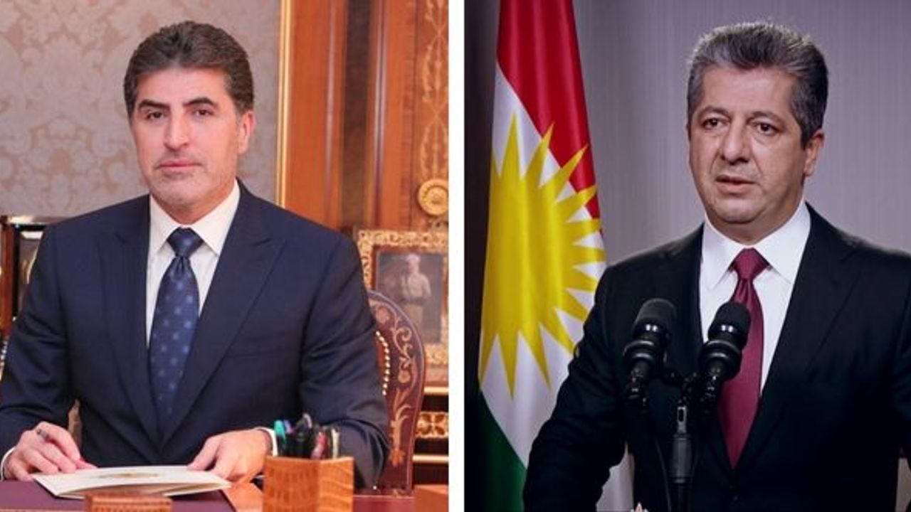 Neçirvan Barzani ve Mesrur Barzani’den taziye mesajı