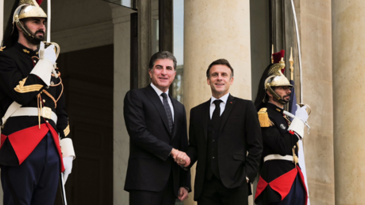 Barzani ile Macron, IKBY ile Bağdat arasındaki sorunları görüştü
