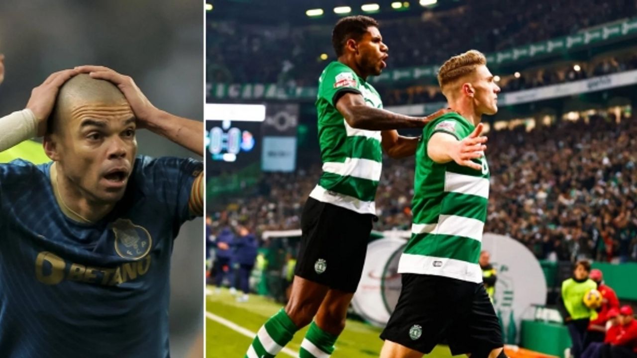 Pepe oyundan atıldı, Sporting evinde Porto'yu devirdi