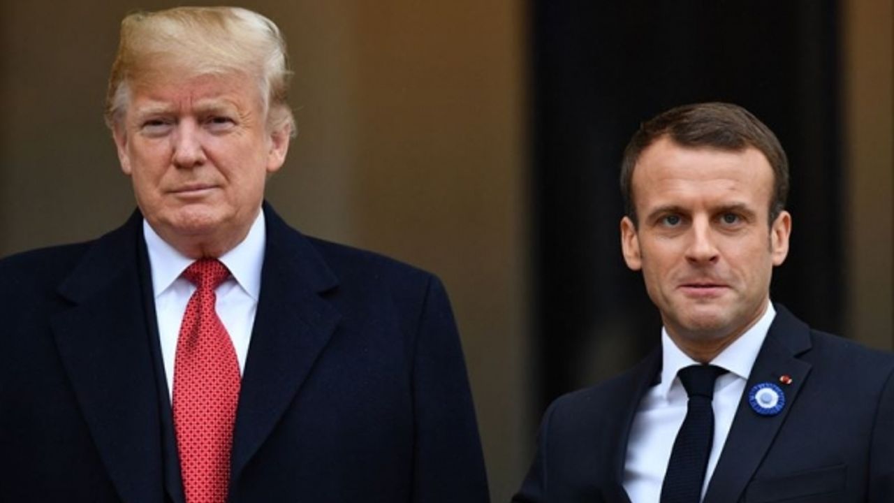 Trump, Fransa Cumhurbaşkanı Macron'un taklidini yaptı