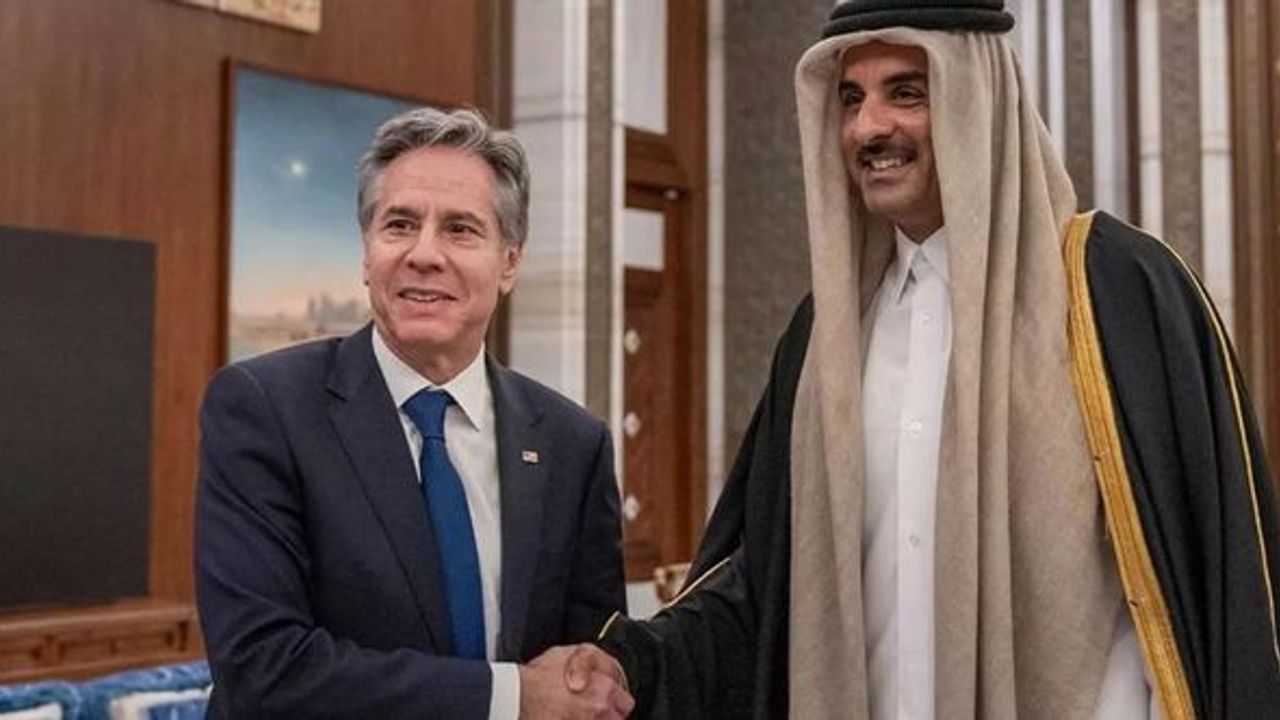 Katar Emiri Şeyh Temim, Blinken'la Gazze'yi görüştü