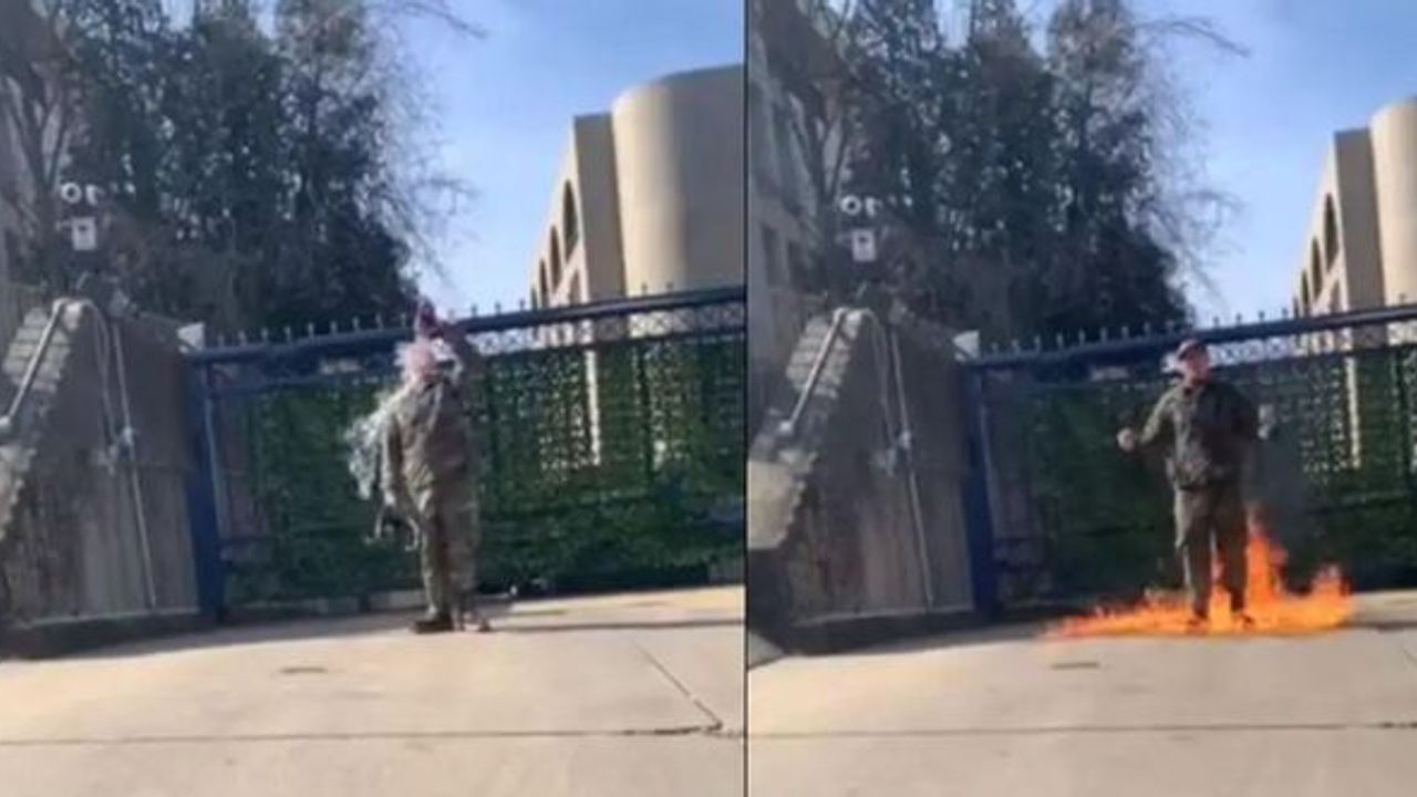 Kendisini yakarak hayatını kaybeden ABD'li asker gündem oldu