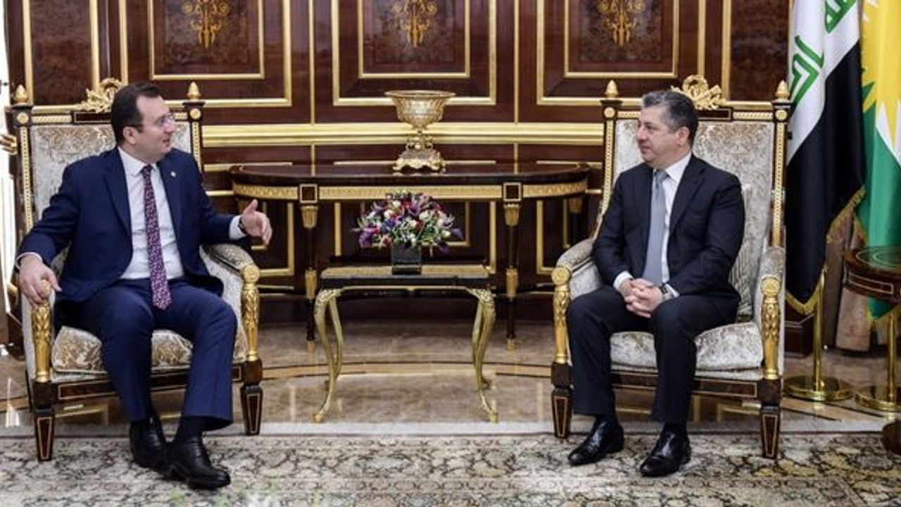 IKBY Başbakanı Barzani ile Türkiye’nin Başkonsolosu Erman Topçu görüştü