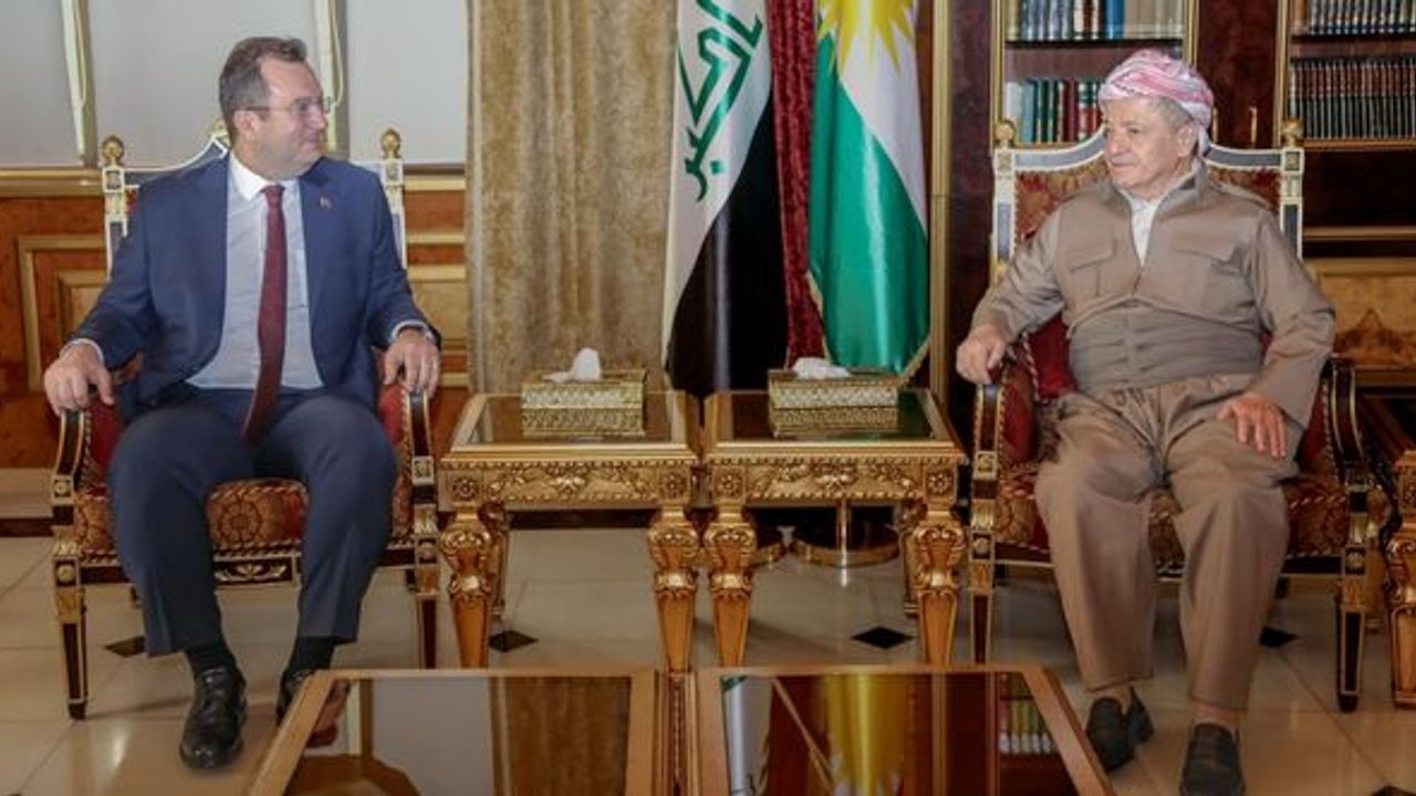 KDP Başkanı Barzani ile Başkonsolos Topçu görüştü