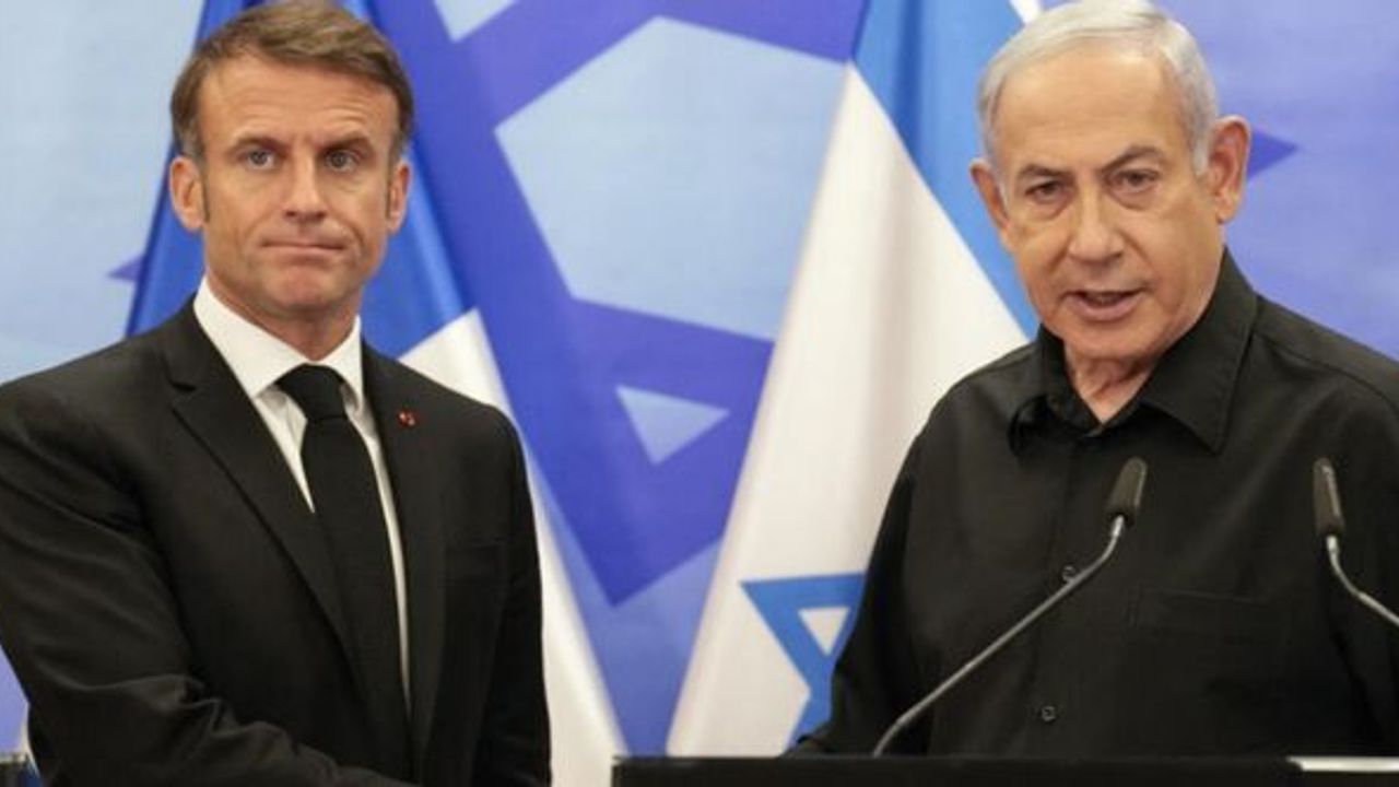 Macron'dan Netanyahu'ya hatırlatma: İsrail BM kararı ile kuruldu