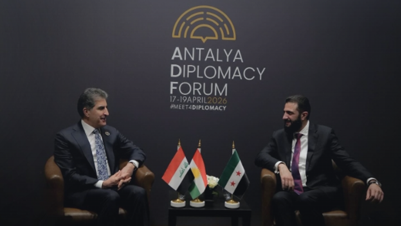 Barzani, Antalya’da Suriye Cumhurbaşkanı Şara ile görüştü