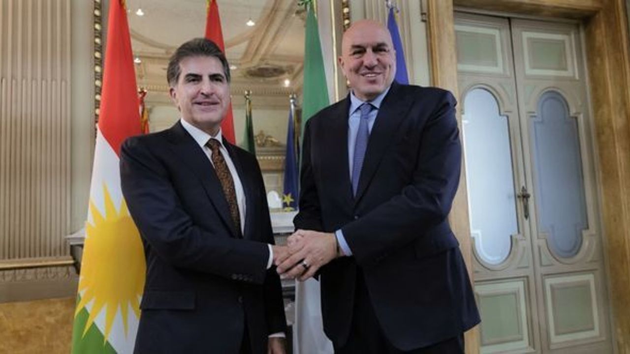 Barzani Italya Savunma Bakanı ile Görüştü