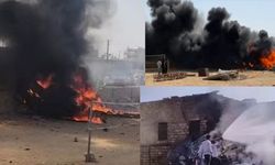 Hindistan'da eğitm uçuşı sırasında uçak düştü