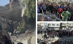 İsrail, Gazze'de yerlerinden edilenlerin sığındığı BM okulunu üçüncü kez bombaladı