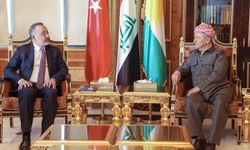 Mesud Barzani ile Türkiye Dışişleri Bakan Yardımcısı Yılmaz bir araya geldi