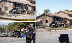 California'da küçük uçak yerleşim yerine düştü