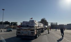 İnsani yardım tırları Gazze’ye giriş yaptı