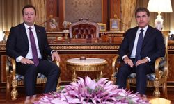 IKBY Başkanı Barzani ile Başkonsolos Topçu görüştü