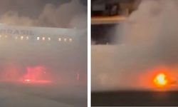 Uçakta yangın paniği: 180 yolcu tahliye edildi