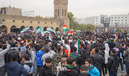 Erbil’deki Suriyeliler sevinç gösterisi düzenledi