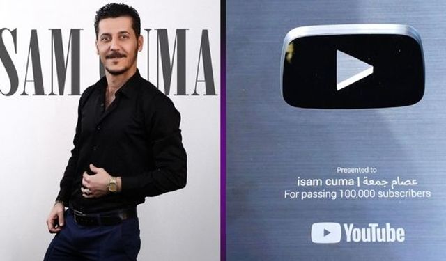 İsam Cuma, YouTube’dan gümüş plaket kazandı