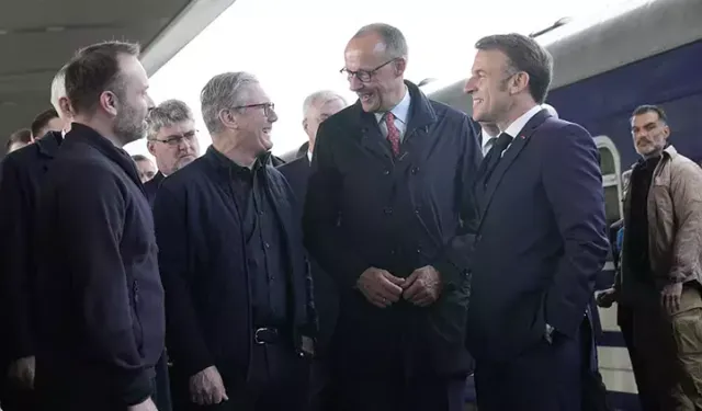 Avrupalı liderler Ukrayna'da ateşkes talebiyle Kiev'de