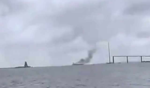 Kömür taşıyan kargo gemisinde patlama