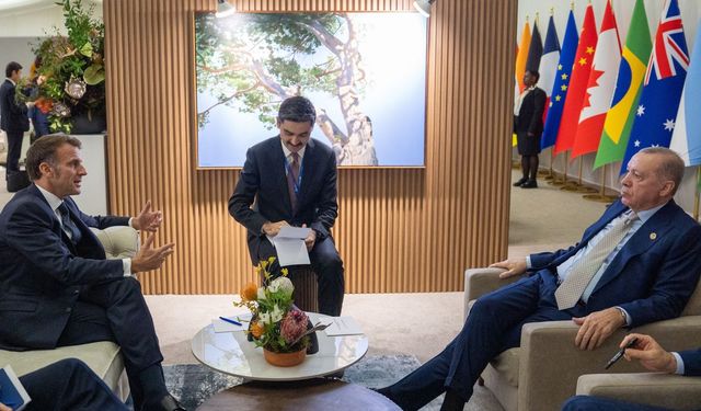 Erdoğan Fransa Cumhurbaşkanı Macron ile görüştü