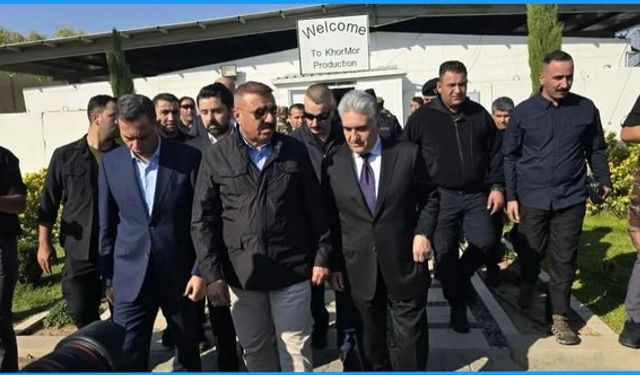 Üst düzey bir güvenlik heyeti Kormor Gaz Sahasında