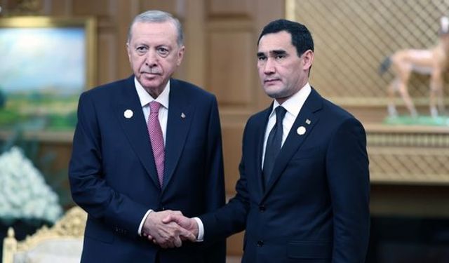 Erdoğan, Türkmenistan Devlet Başkanı Berdimuhamedov ile görüştü