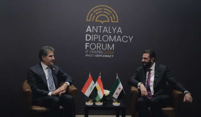 Barzani, Antalya’da Suriye Cumhurbaşkanı Şara ile görüştü