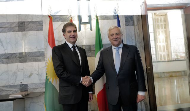 Neçirvan Barzani, İtalya Dışişleri Bakanı Tajani ile görüştü