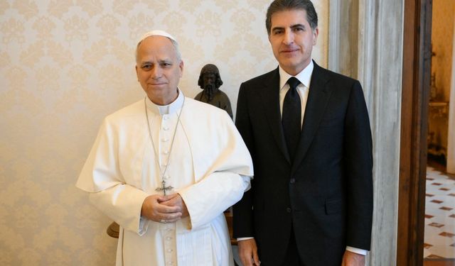 Neçirvan Barzani, Papa 14. Leo ile görüştü