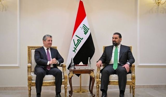 Mesrur Barzani, Irak Temsilciler Meclisi Başkanı ile görüştü