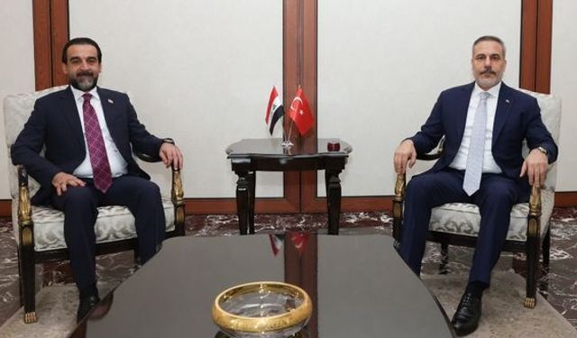 Bakan Fidan ile Takaddüm Partisi lideri Halbusi bir araya geldi