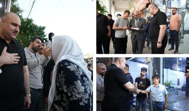 Kerkük Valisi Ağa kentin farklı semtlerinde vatandaşlarla bir araya geldi