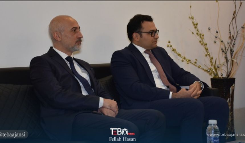 Büyükelçi Güney ve beraberindeki heyeti Bakan Maruf ve bakanlık çalışanları karşıladı.